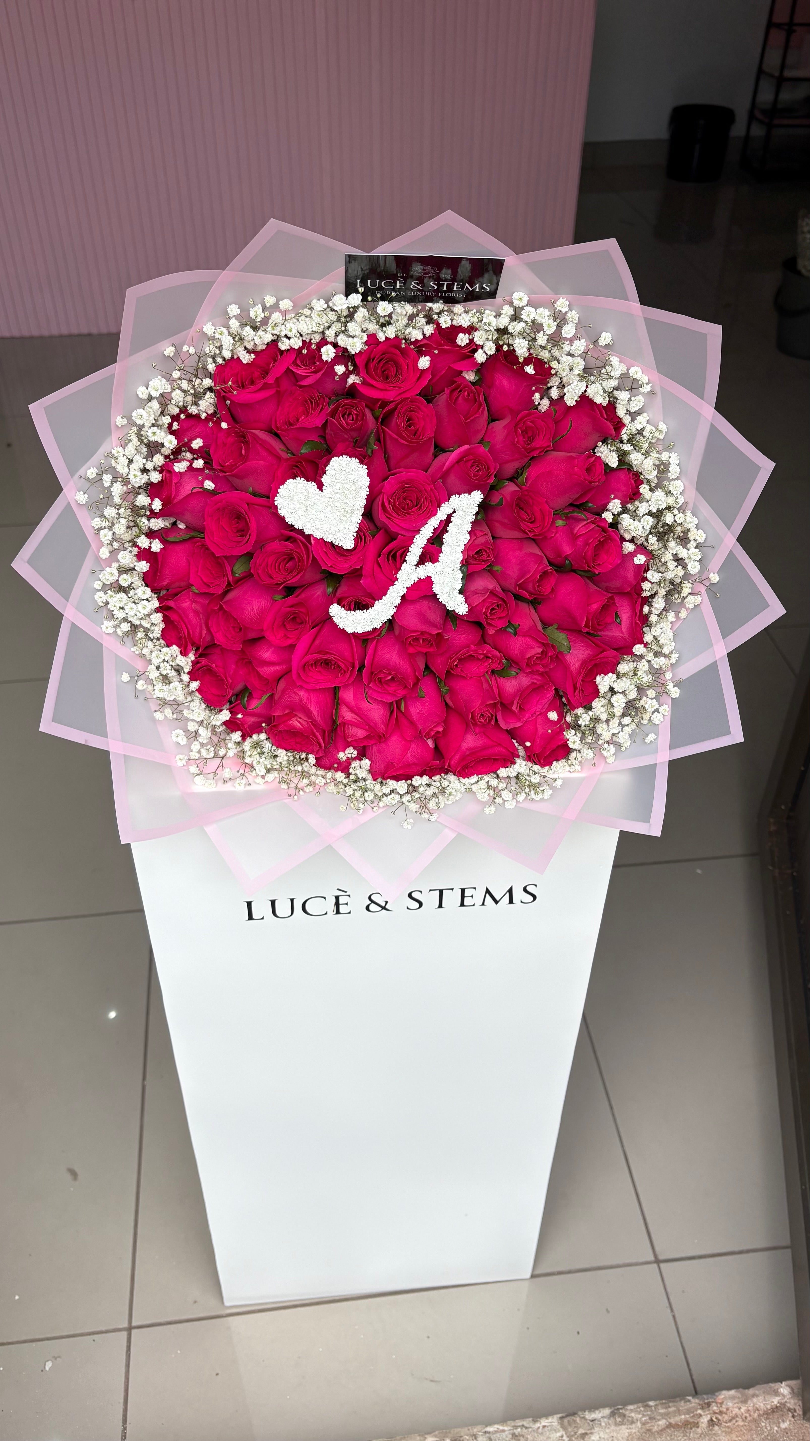 Cerise Pink Rose Bouquets